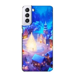 Різдвяні Чохли для Samsung Galaxy S21 (VPrint) (Різдвяне місто)