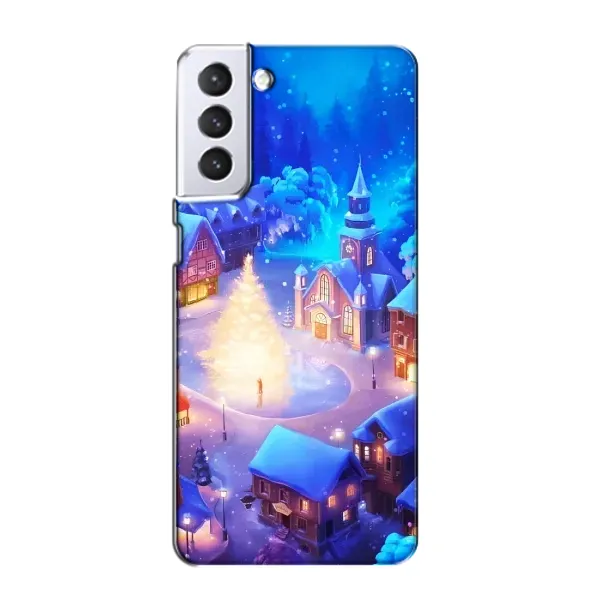 Чохол з принтом «Різдвяне місто» для Samsung Galaxy S21