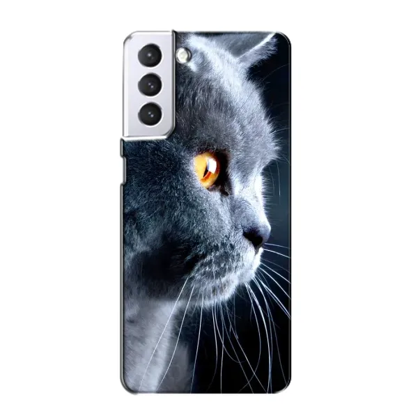 Чехол с принтом «Серый Кот» для Samsung Galaxy S21 Чехол с принтом «Серый Кот» для Samsung Galaxy S21