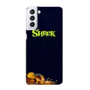 Чохол з мультфільмом Шрек на Samsung Galaxy S21 (Відпочиваючий Шрек)