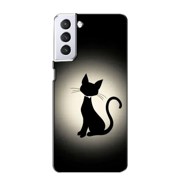 Чохол з принтом «Силует котика» для Samsung Galaxy S21 Чохол з принтом «Силует котика» для Samsung Galaxy S21