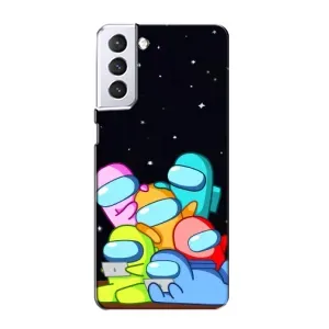 Чохли Амонг Ас для Samsung Galaxy S21 (AlphaPrint) (Скіни в космосі)