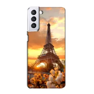 Чохол Ейфелева Вежа Samsung Galaxy S21 - (AlphaPrint) (Сонячня вежа)