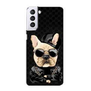 Чохли з крутими принтами для Samsung Galaxy S21 - (PREMIUMPrint) (Стильна собака)