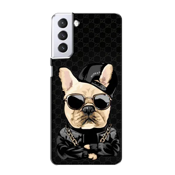 Чохол з принтом «Стильна собака» для Samsung Galaxy S21