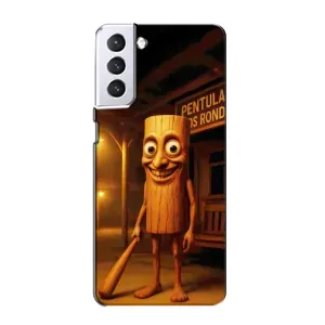 Чехол с мемом Тралалело тралала на Samsung Galaxy S21 (Тунг тунг сахур)