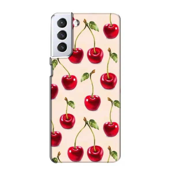 Чохол з принтом «Черешня» для Samsung Galaxy S21