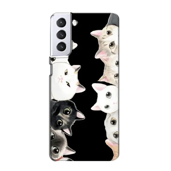 Чехол с принтом «Взгляд котов» для Samsung Galaxy S21