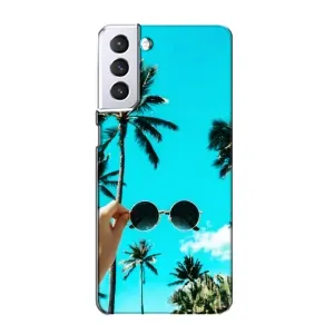 Силіконовий чохол з КАРТИНКАМИ літо для Samsung Galaxy S21 (AlphaPrint) (Погляд літо)