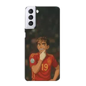 Чехол с футболистом Ламин Ямаль Samsung Galaxy S21 (Ямаль аниме)
