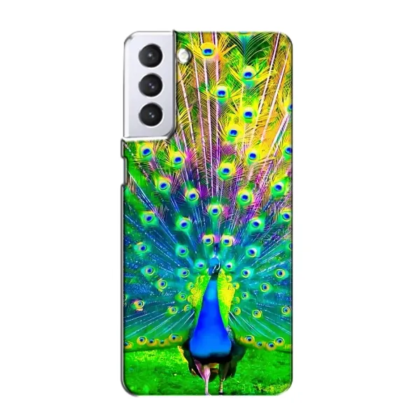 Чохол з принтом «Яскравий Павлин» для Samsung Galaxy S21
