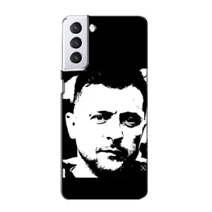 Чехол для Samsung Galaxy S21 (AlphaPrint - с принтом Зеленского) (Зеленский АРТ)