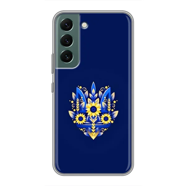 Чехол с принтом «Цветочный Герб» для Samsung Galaxy S22 Plus