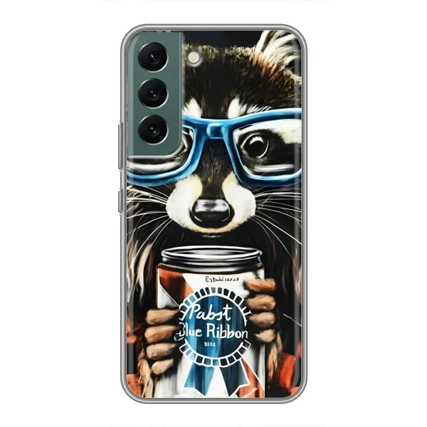 Чехол с принтом «Енот с банкой» для Samsung Galaxy S22 Plus