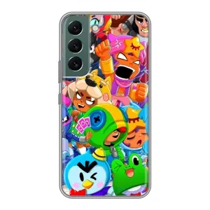 Чехлы Brawl Stars для Samsung Galaxy S22 Plus (AlphaPrint) (Герои Бравл Старс)