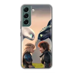 Чехол как приручить дракона на Samsung Galaxy S22 Plus (Иккинг и Астрид)