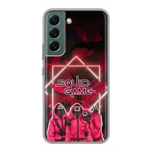Чехол Гра в кальмара для Samsung Galaxy S22 Plus (Охранники Игра кальмара)