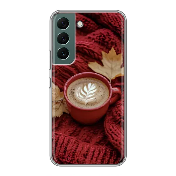 Чехол с принтом «Кофе на пледе» для Samsung Galaxy S22 Plus Чехол с принтом «Кофе на пледе» для Samsung Galaxy S22 Plus