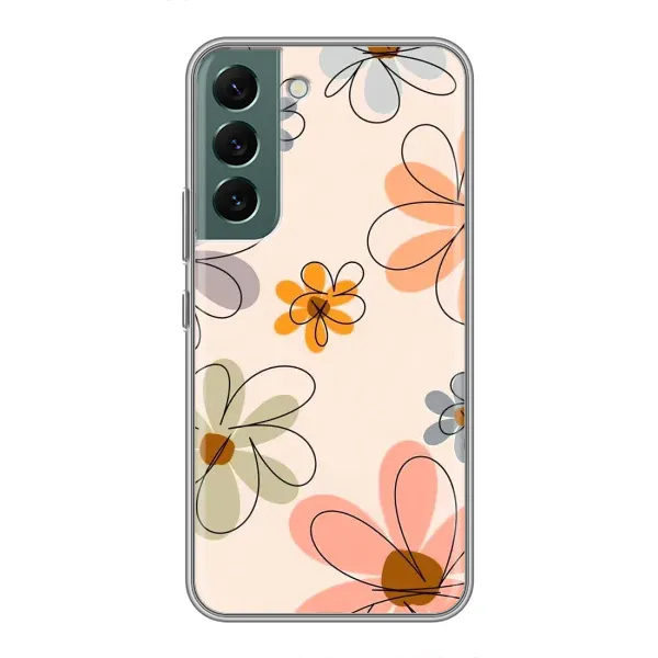 Чехол с принтом «Разноцветные цветы» для Samsung Galaxy S22 Plus