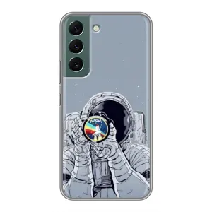 Чехол NASA для Samsung Galaxy S22 Plus (AlphaPrint) (Космонавт фото)