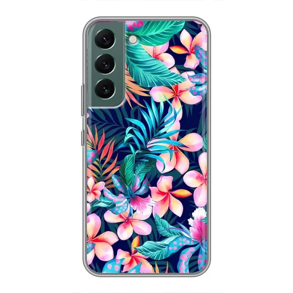 Чехол с принтом «Красочные цветы» для Samsung Galaxy S22 Plus Чехол с принтом «Красочные цветы» для Samsung Galaxy S22 Plus