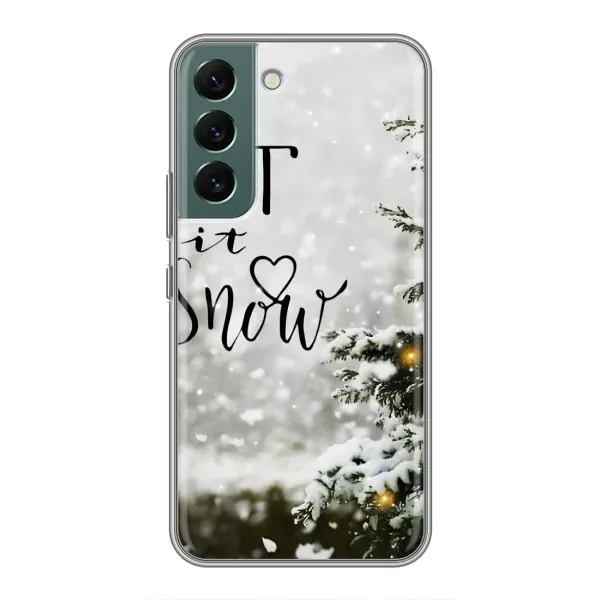 Чехол с принтом «Let it snow» для Samsung Galaxy S22 Plus Чехол с принтом «Let it snow» для Samsung Galaxy S22 Plus