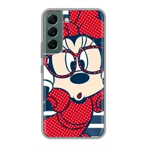 Эксклюзивный чехол для Samsung Galaxy S22 Plus (AlphaPrint - Мультяшные) (Маус в очках)