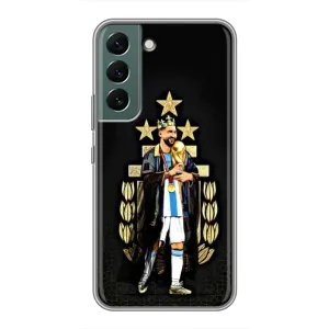Чехлы для Samsung Galaxy S22 Plus (Leo чемпион) (AlphaPrint) (Месси Король)
