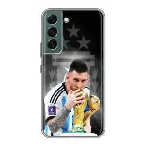 Чехлы для Samsung Galaxy S22 Plus (Leo чемпион) (AlphaPrint) (Месси Чемпион)