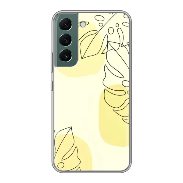 Чехол с принтом «Желтая монстера арт» для Samsung Galaxy S22 Plus