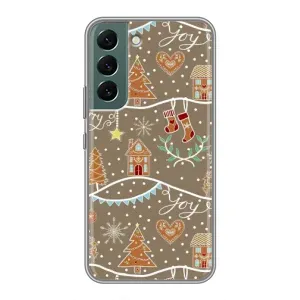 Новогодние, Праздничные Чехлы для Samsung Galaxy S22 Plus - 2024 год (Новогодние пряники)