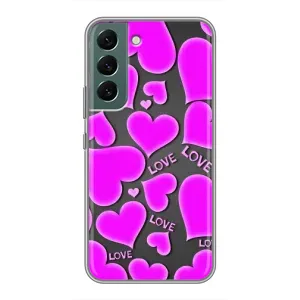 Чехлы для любимой на Самсунг С22 Плюс (VPrint) (Pink hearts)