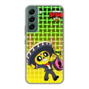Чехлы Brawl Stars для Samsung Galaxy S22 Plus (AlphaPrint) (Поко в самбреро)