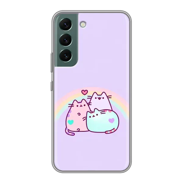Чехол с принтом «Радужные котики» для Samsung Galaxy S22 Plus