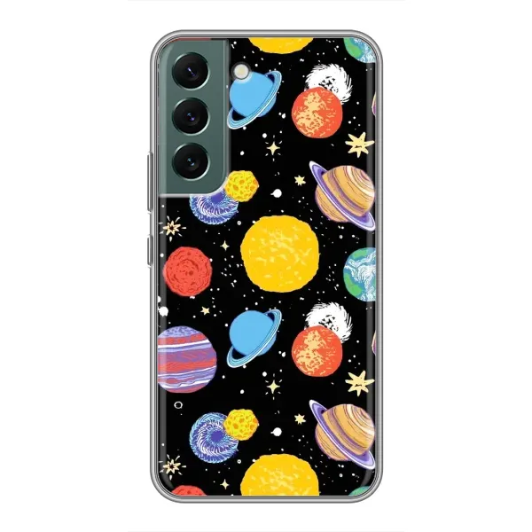 Чохол з принтом «Намальовані планети» для Samsung Galaxy S22 Plus Чохол з принтом «Намальовані планети» для Samsung Galaxy S22 Plus