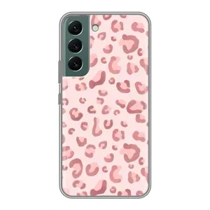 Чехол с розовым рисунком для Samsung Galaxy S22 Plus (Розовый леопард)
