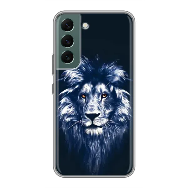 Чехол с принтом «Синий Лев» для Samsung Galaxy S22 Plus Чехол с принтом «Синий Лев» для Samsung Galaxy S22 Plus