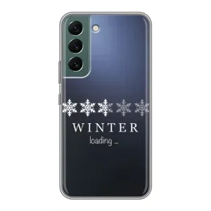 Зимние Чехлы для Самсунг С22 Плюс - прозрачный фон (Winter loading)