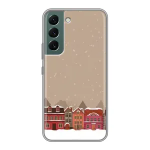 Новогодние, Праздничные Чехлы для Samsung Galaxy S22 Plus - 2024 год (Зимний город)