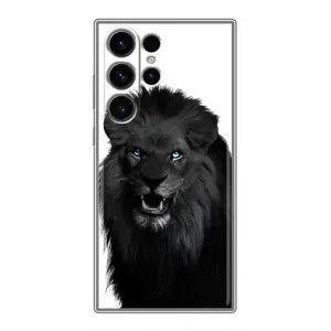 Чохли з картинкою животних Samsung Galaxy S22 Ultra (Чорний ЛЕВ)