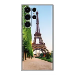 Чохол Ейфелева Вежа Samsung Galaxy S22 Ultra - (AlphaPrint) (Дорога до Парижу)