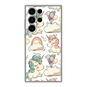 Чохол для Самсунг Галаксі S22 Ультра - (Єдинорожки - Новинки) (AlphaPrint) (Єдиноріжки)