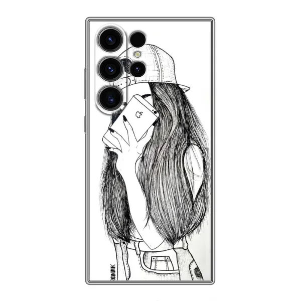 Чехол с принтом «Фото девочки» для Samsung Galaxy S22 Ultra