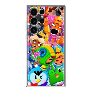 Чехол для Samsung Galaxy S22 Ultra Бравл Старс (VPrint) (герои Бравл Старс)