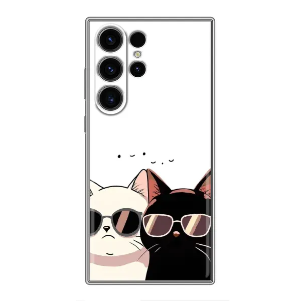 Чехол с принтом «Коты в очках» для Samsung Galaxy S22 Ultra