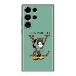 Чохли Луі Вітон для Samsung Galaxy S22 Ultra (AlphaPrint - LOUIS VUITTON) (Міккі Маус LV)
