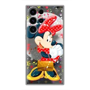 Чохол Disney Mouse Samsung Galaxy S22 Ultra (PREMIUMPrint) (Minni з бантіком)