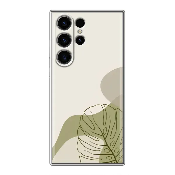 Чохол з принтом «Зелена монстера дизайн» для Samsung Galaxy S22 Ultra Чохол з принтом «Зелена монстера дизайн» для Samsung Galaxy S22 Ultra