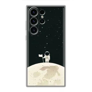Космічні Чохли для Самсунг Галаксі S22 Ультра (VPrint) (На місяці)
