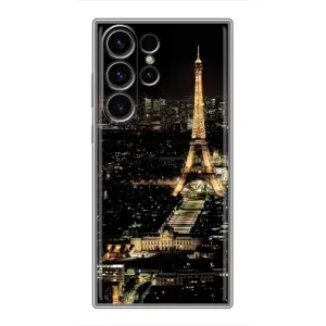 Чохол Ейфелева Вежа Samsung Galaxy S22 Ultra - (AlphaPrint) (Нічний Париж)